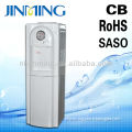 White hot and cold water dispenser standing installation
